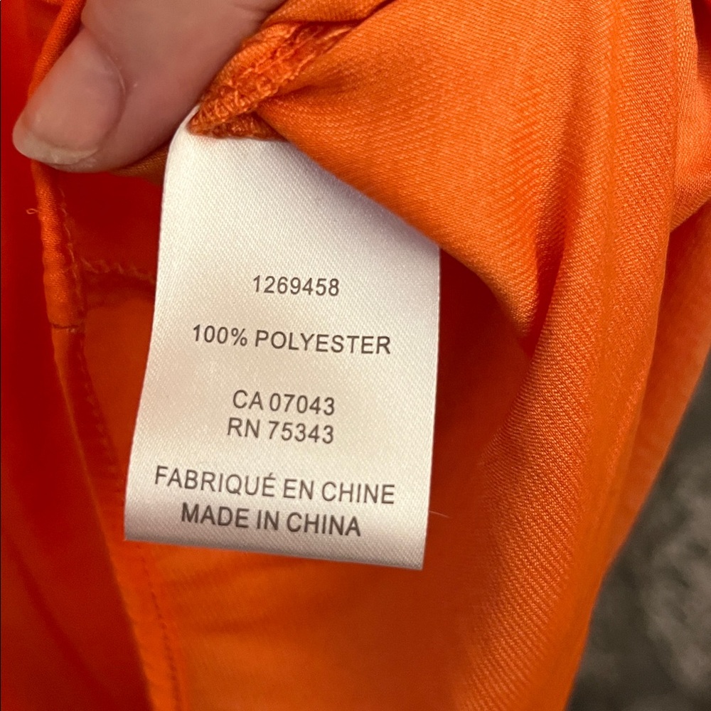 Rachel Zoe Vibrant Orange V-Neck Camisole - Picture 4 of 4